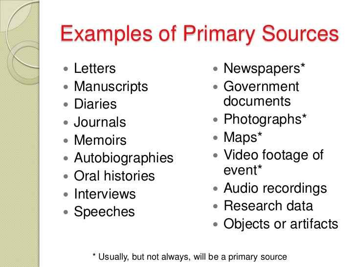 Is Map A Primary Or Secondary Source 
